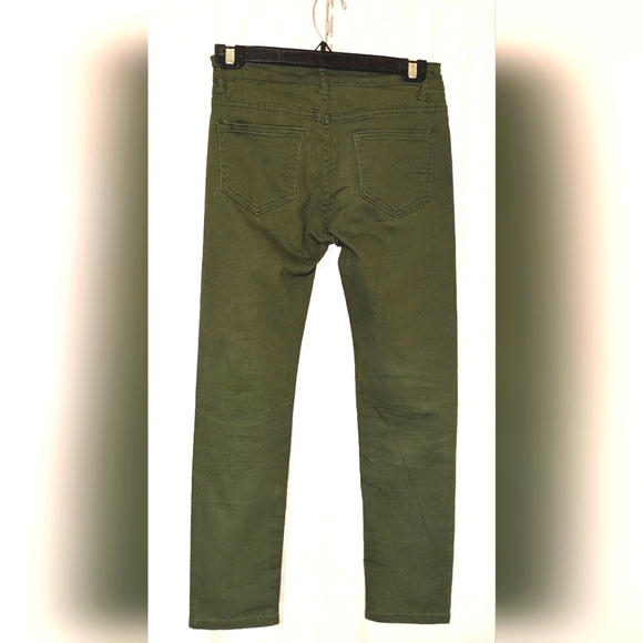 Fredd Marshall Distressed Skinny Jeans, boys size 12, army green color - Picture 4 of 6